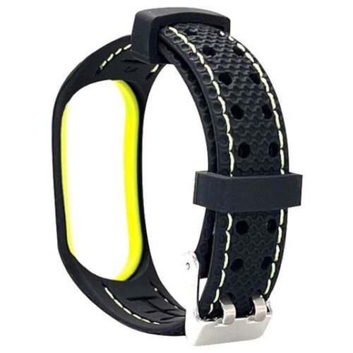 Pasek BELINE Sport do Xiaomi Mi Band 3/4 Czarno-limonkowy