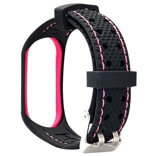Pasek BELINE Sport do Xiaomi Mi Band 3/4 Czarno-różowy