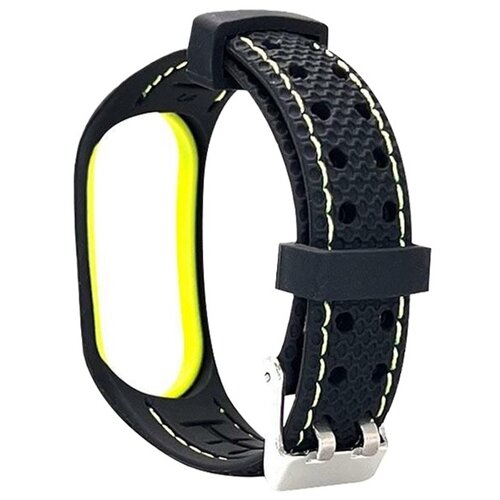 Pasek BELINE Sport do Xiaomi Mi Band 6/5 Czarno-limonkowy
