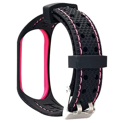 Pasek BELINE Sport do Xiaomi Mi Band 6/5 Czarno-różowy