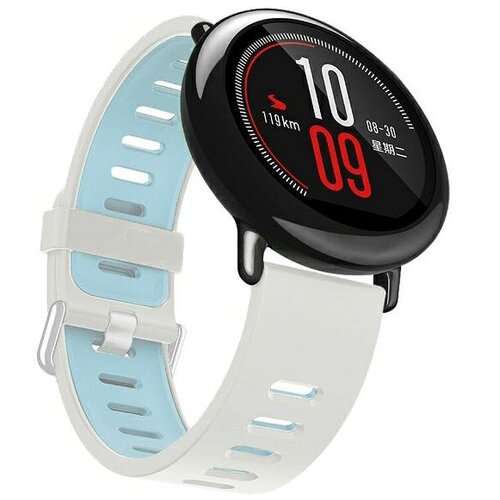 Pasek BELINE Double Color do Watch (20mm) Biało-niebieski