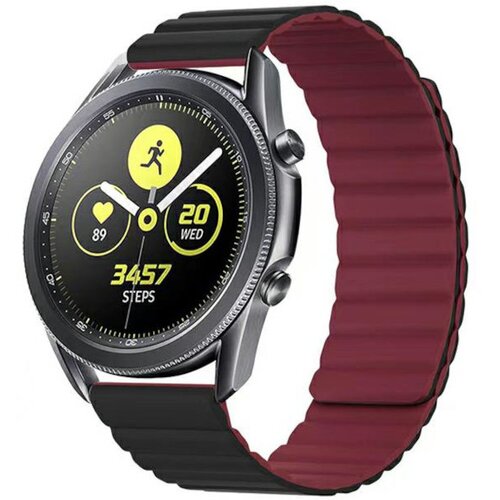 Pasek BELINE Magnetic do Watch (20mm) Czarno-czerwony