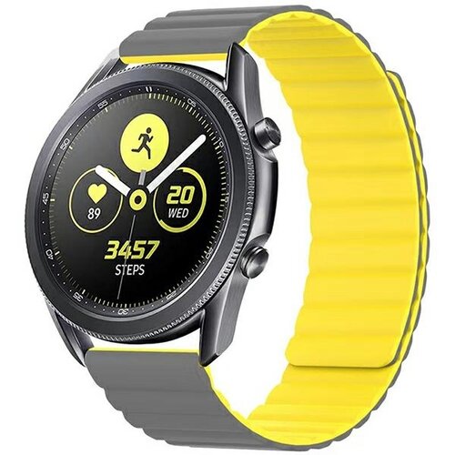 Pasek BELINE Magnetic do Watch (20mm) Szaro-żółty