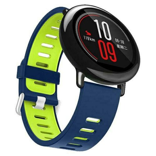 Pasek BELINE Double Color do Watch (22mm) Niebiesko-zielony