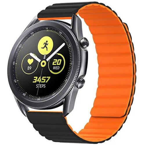Pasek BELINE Magnetic do Watch (22mm) Czarno-pomarańczowy