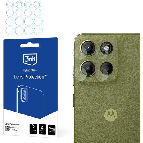 Szkło hybrydowe na obiektyw 3MK Lens Protection do Motorola Moto G15/G15 Power