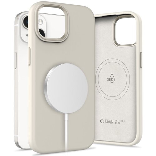 Etui TECH-PROTECT Silicone Pure MagSafe do Apple iPhone 14 Beżowy
