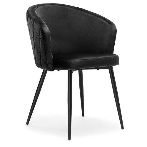 Krzesło EHOKERY Hampton Velvet Czarny