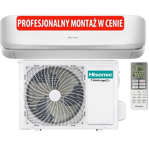 Klimatyzator Split, Pompa ciepła powietrze - powietrze HISENSE Fresh Air QJ35XJ3AG AS35XJ3EW 3.5 KW z usługą montażu