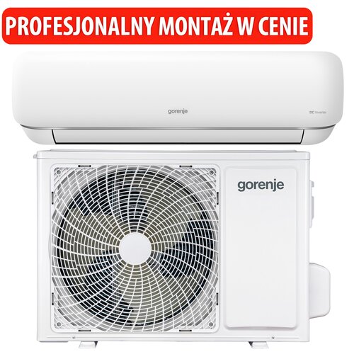 Klimatyzator Split, Pompa ciepła powietrze - powietrze GORENJE PAN35IN KG PAN35OUT2 z usługą montażu