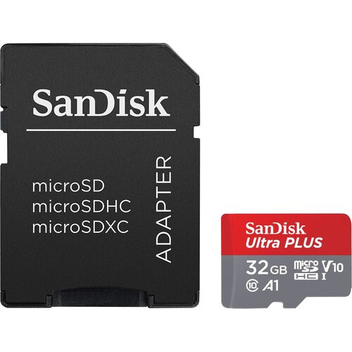 Karta pamięci SANDISK Ultra Plus microSDXC 32GB + Adapter