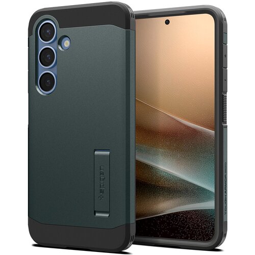 Etui SPIGEN Tough Armor MagSafe do Samsung Galaxy S25+ Zielony