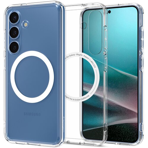Etui SPIGEN Ultra Hybrid Mag MagSafe do Samsung Galaxy S25+ Przezroczysto-biały