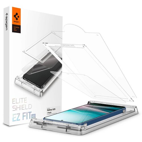 Folia hydrożelowa SPIGEN Elite Shield Ez Fit do Samsung Galaxy S25 Przezroczysty