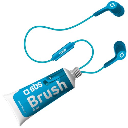Słuchawki dokanałowe SBS Brush Niebieski