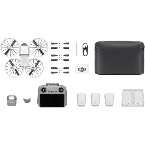Dron DJI Flip Fly More Combo (DJI RC 2), Dron 4K, Trzy baterie, RC2, Wideo w pionie