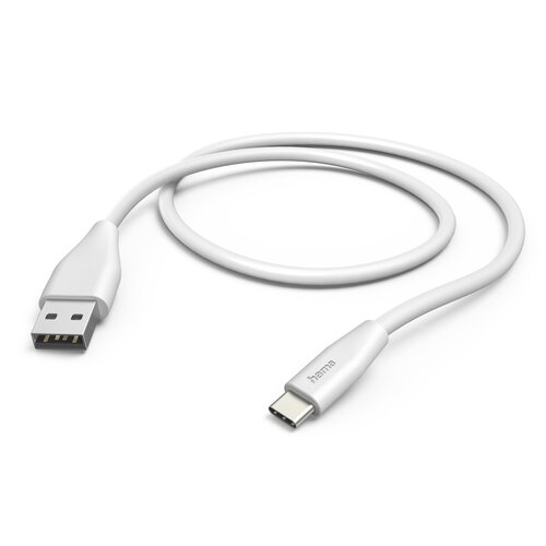 Kabel USB - USB-C HAMA 201596 1.5 m Biały