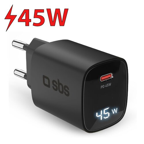 Ładowarka sieciowa SBS GaN 45W Czarny