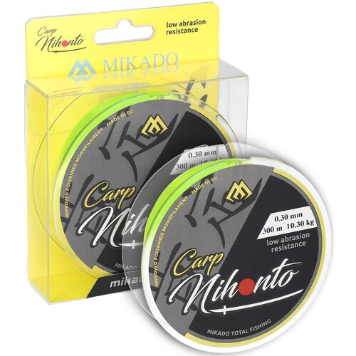 Żyłka MIKADO Nihonto Carp 0.35 mm /300 m Żółty Fluo