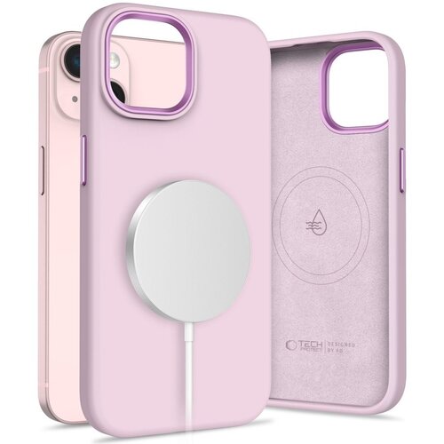 Etui TECH-PROTECT Silicone Pure MagSafe do Apple iPhone 15 Różowy