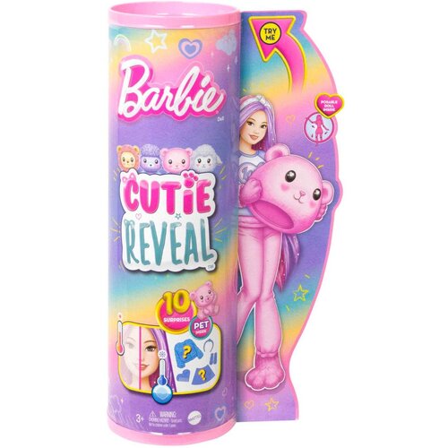 Lalka Barbie Cutie Reveal Miś Słodkie stylizacje HKR04