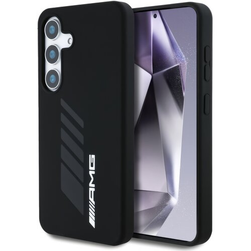 Etui AMG Oversize Rhombs MagSafe do Samsung Galaxy S25 Czarny