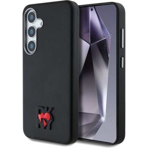 Etui DKNY Leather Heart of NY do Samsung Galaxy S25 Czarny