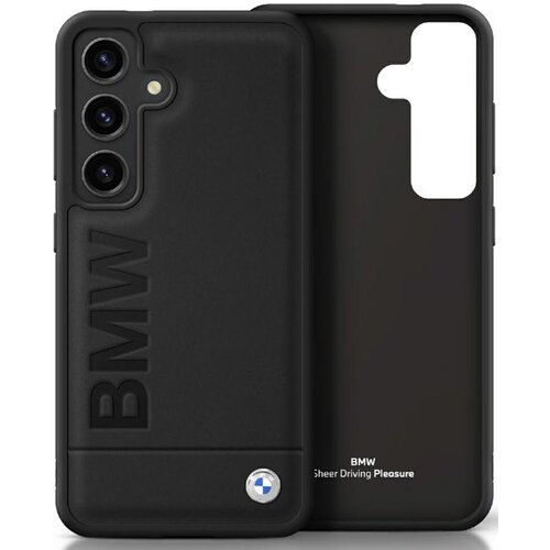 Etui BMW Leather Big Wordmark do Samsung Galaxy S25 Czarny