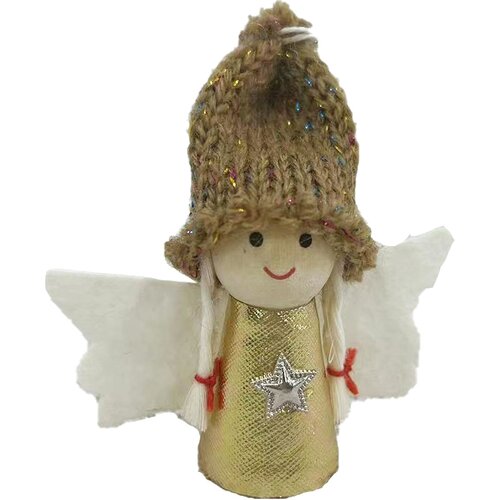 Aniołek SASKA CHRISTMAS Złoty