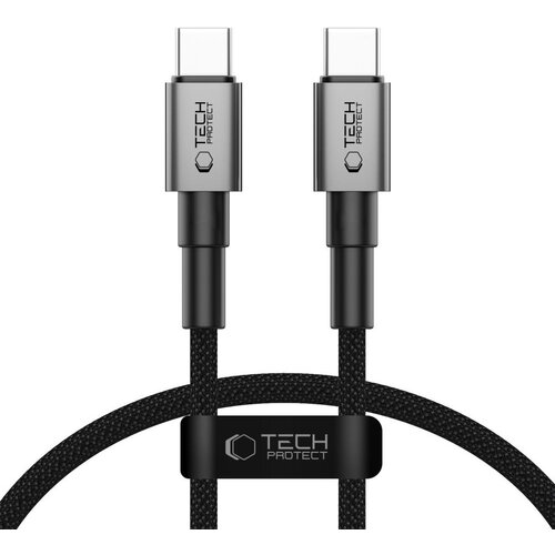 Kabel USB-C - USB-C TECH-PROTECT UltraBoost DNA PD60W 0.25 m Szary