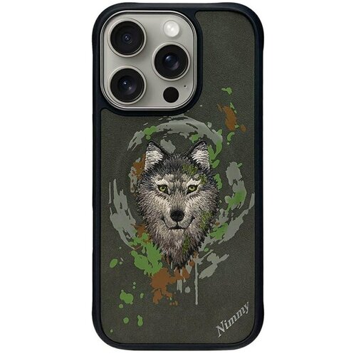 Etui NIMMY Wilk MagSafe do Apple iPhone 16 Pro Max Ciemnoszary