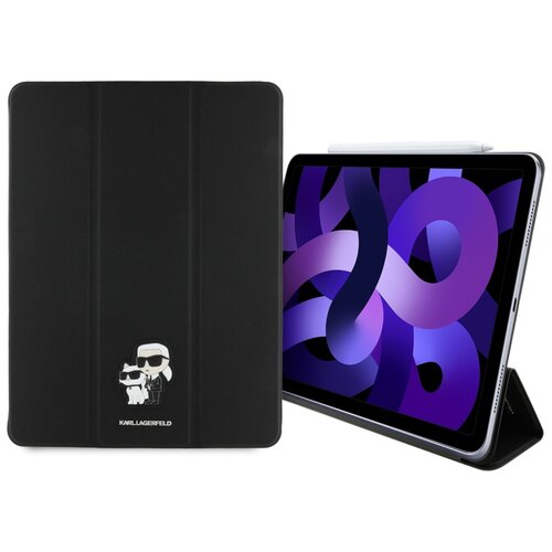 Etui na iPad Air 13 cali KARL LAGERFELD Saffiano Magnetic Karl&Choupette Czarny