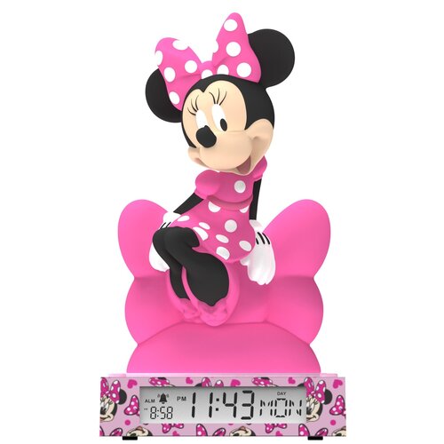 Budzik z lampką nocną KIDS EUROSWAN Disney Minnie 3D MN4500