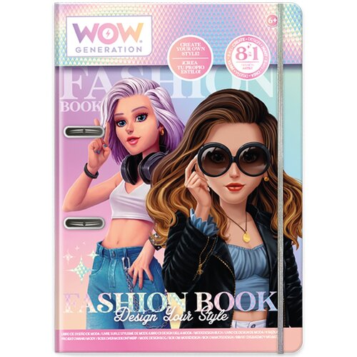 Zestaw kreatywny KIDS EUROSWAN WOW Generation Fashion Book Zaprojektuj swój styl WOW00054