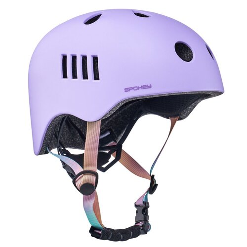 Kask SPOKEY Pumptrack Fioletowy dla Dzieci (rozmiar XS)