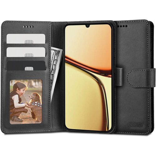 Etui TECH-PROTECT Wallet do Realme C61/C63/Note 60 Czarny
