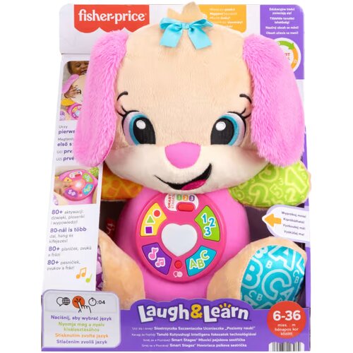 Zabawka edukacyjna FISHER PRICE Ucz się i śmiej! Siostrzyczka Szczeniaczka Uczniaczka JFD36