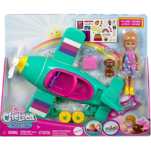 Lalka Barbie Chelsea Samolot HTK38