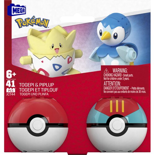 Klocki konstrukcyjne MEGA Pokemon Piplup i Togepi JCT44