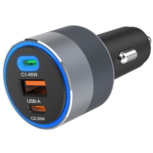 Ładowarka samochodowa FORCELLF-Energy 65W Szary