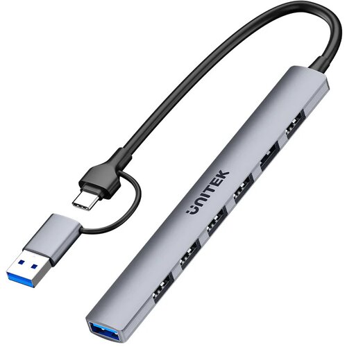Hub UNITEK uHUB S7 7w1 USB Typu C, Pasywny