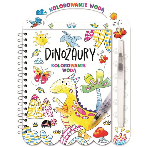 Kolorowanka Kolorowanie wodą Dinozaury (twarda okładka)