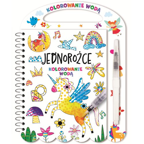 Kolorowanka Kolorowanie wodą Jednorożce (twarda okładka)