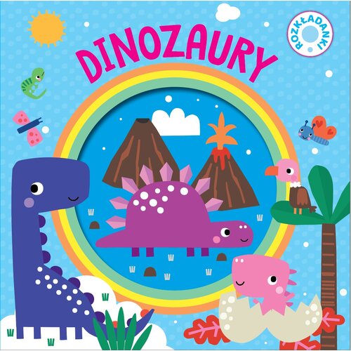 Książka Rozkładanki Dinozaury Monika Tomaszewska (twarda okładka)