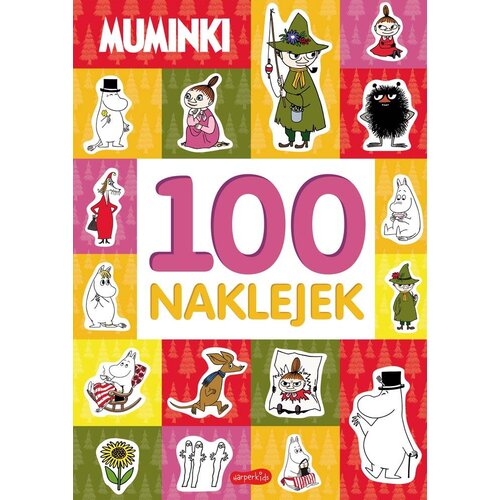 Książka z zadaniami Muminki 100 naklejek (miękka okładka)