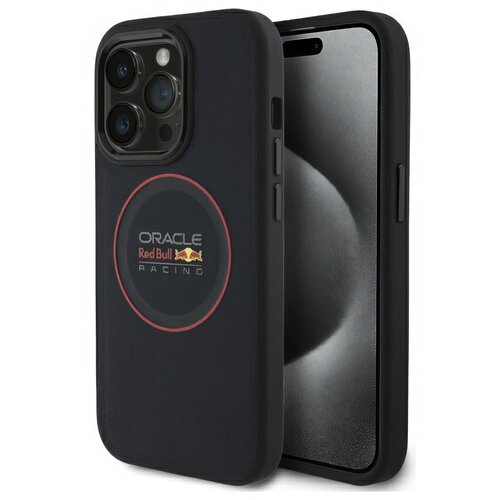 Etui RED BULL Leather Red Ring MagSafe do Apple iPhone 14 Pro Granatowy