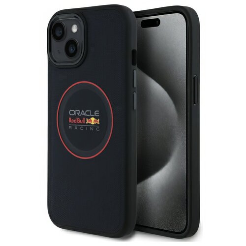 Etui RED BULL Leather Red Ring MagSafe do Apple iPhone 14 Granatowy
