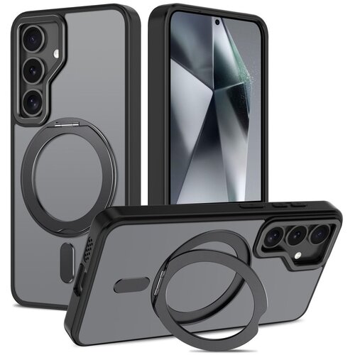 Etui TECH-PROTECT MagRing MagSafe do Samsung Galaxy S25 Ultra Czarny mat