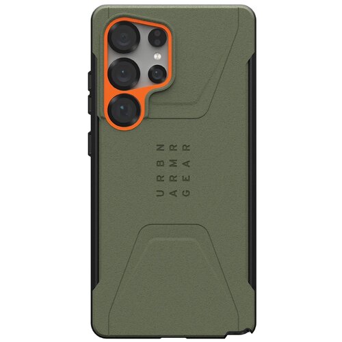 Etui UAG Civilian Pro do Samsung Galaxy S25 Ultra Zielono-pomarańczowy