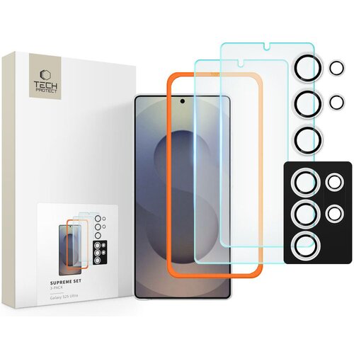 Szkło hartowane TECH-PROTECT Supreme Set do Samsung Galaxy S25 Ultra